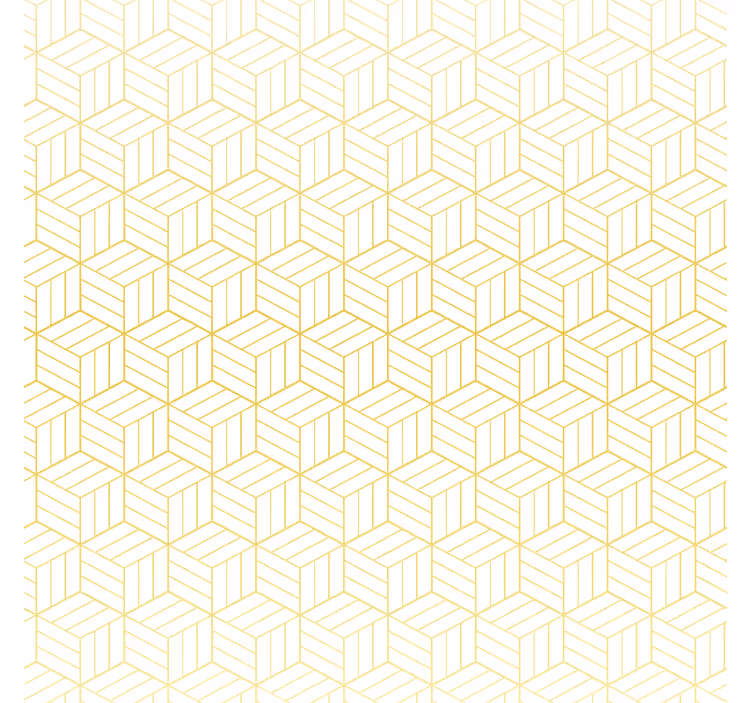 Moderni rullaverho kultafolioidut geometriset kuutiot - Tenstickers