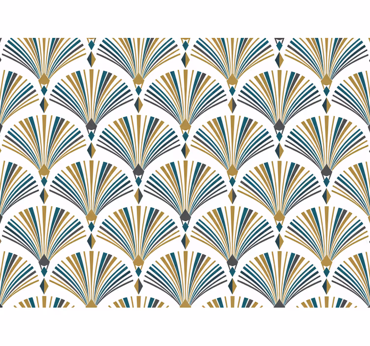 Moderni rullaverho vintage gatsby-faniseinätapetti - Tenstickers