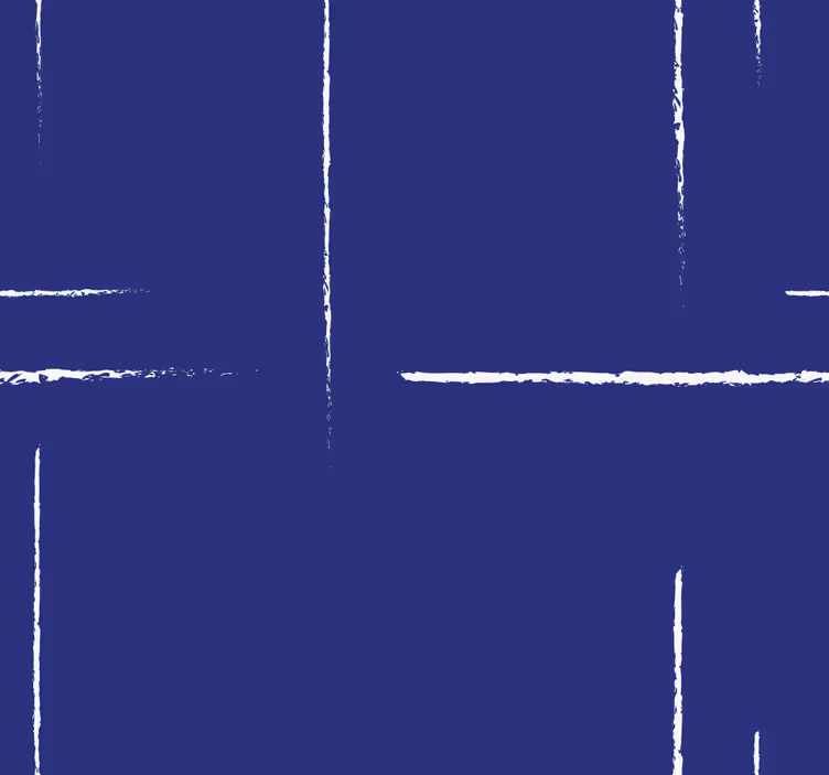 Sininen rullaverho modernilla viivakuviolla - Tenstickers