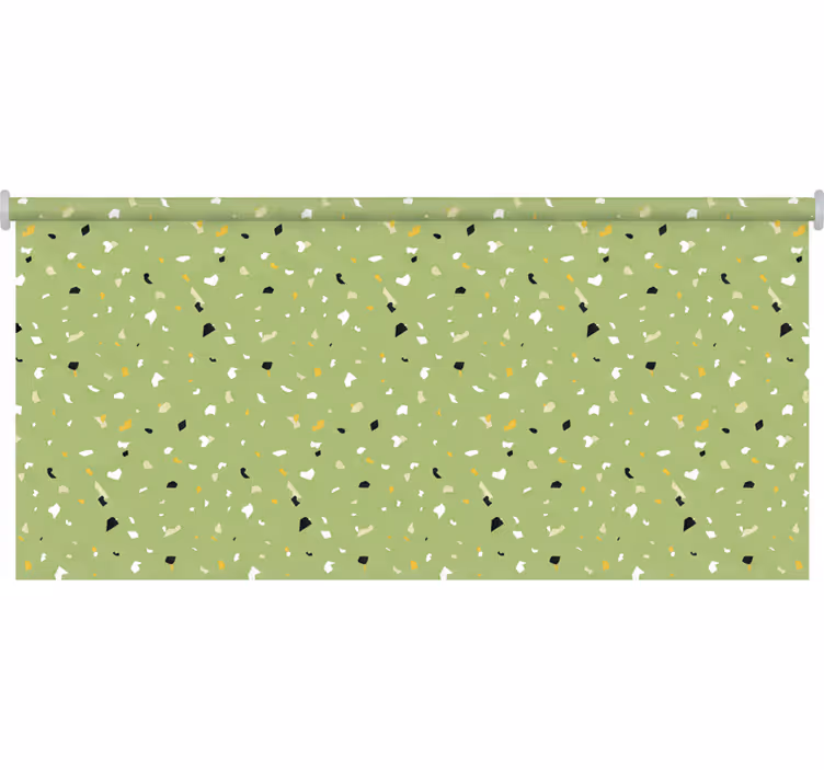 Terrazzo vihreä rullaverho - Tenstickers