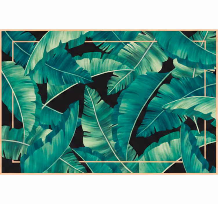 Vihreä rullaverho tummanvihreät lehdet - Tenstickers