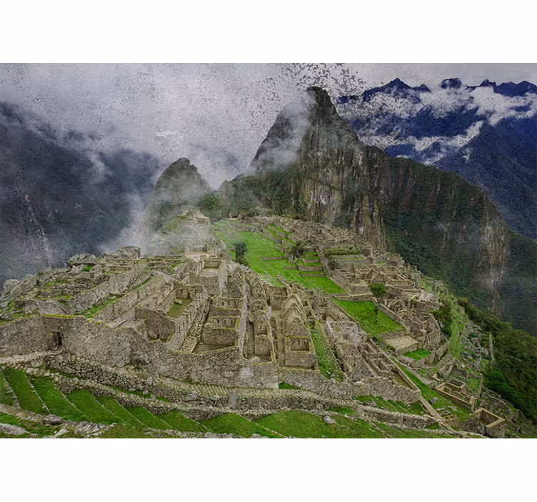 Machu picchu olohuoneen rullaverho - Tenstickers
