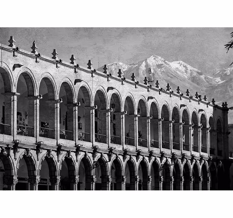Historiallinen arequipa olohuoneen rullaverho - Tenstickers
