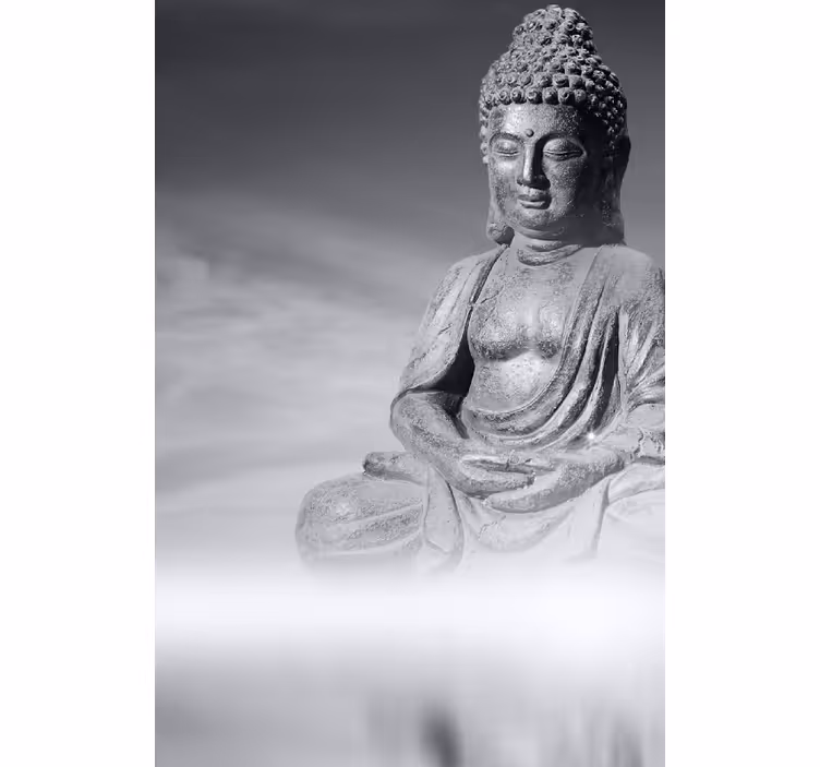 Buddha zen rauhoittava olohuoneen rullaverho - Tenstickers