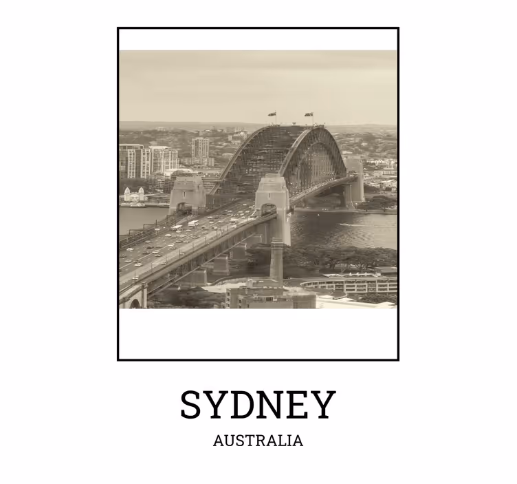 Sydney valkoinen ja musta olohuoneen rullaverho - Tenstickers
