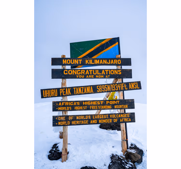Olohuoneen rullaverho kilimanjaro merkki - Tenstickers