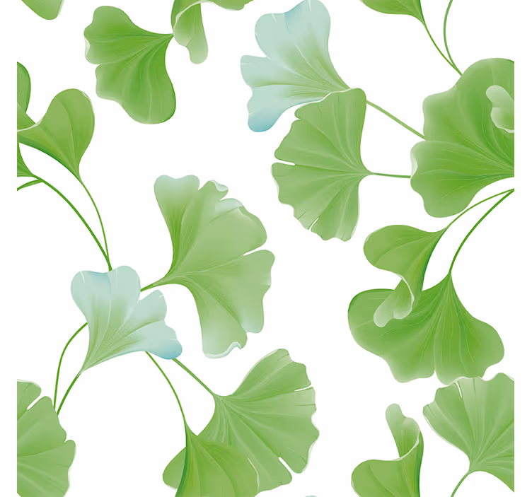 Oluhooneen rullaverho vihreät ginkgo-lehdet - Tenstickers
