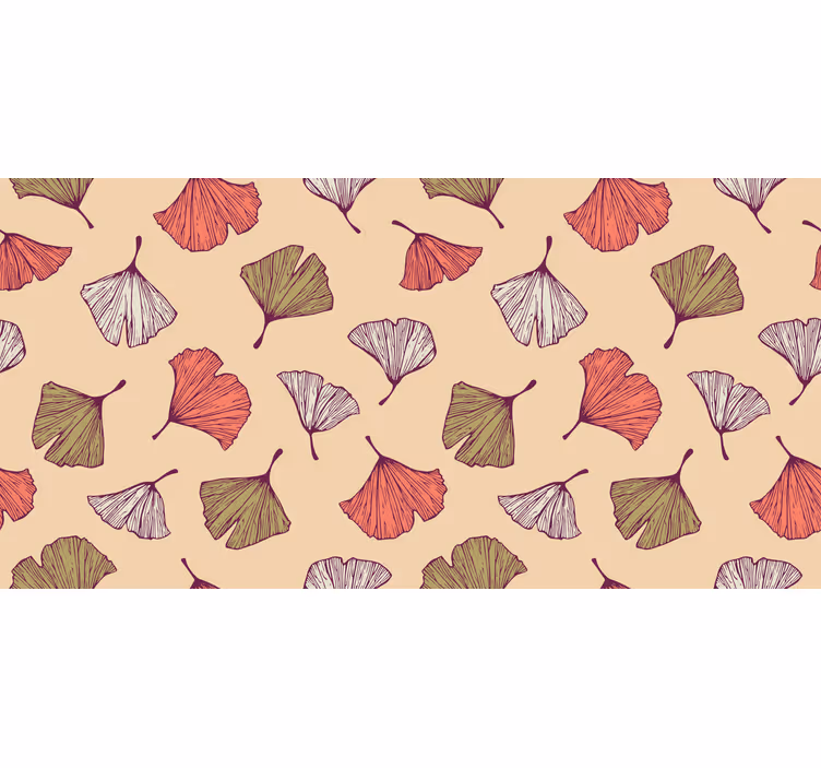 Värikkäät ginkgo-lehdet olohuoneen rullaverho - Tenstickers
