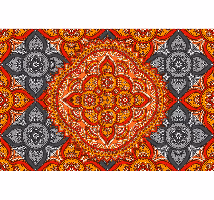 Henna mandala-taideolohuoneen rullaverho - Tenstickers