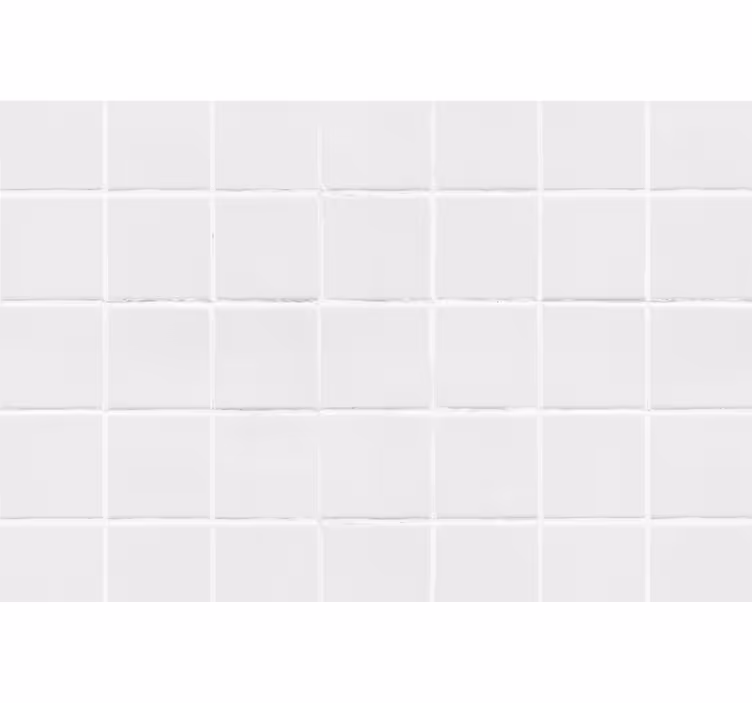 Yksinkertaiset laatat valkoinen rullaverho - Tenstickers