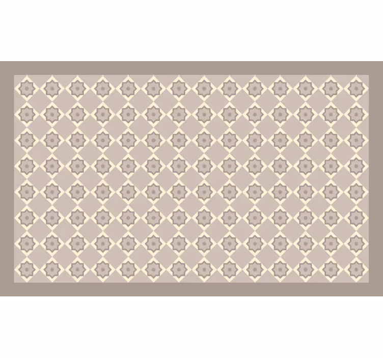 Beige rullaverho sementtivärisillä laattoilla - Tenstickers