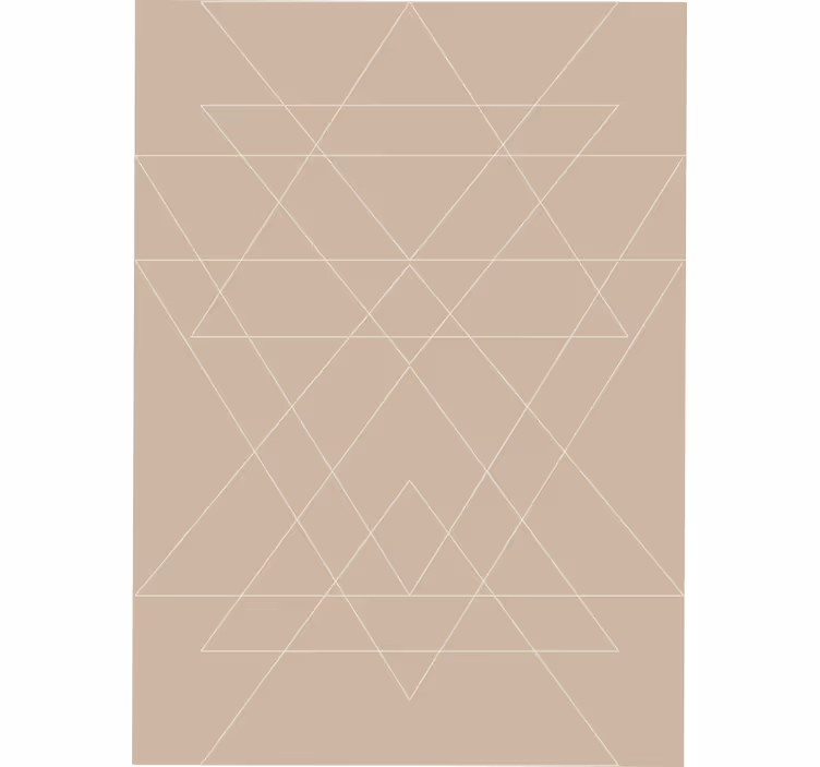 Beige rullaverho pohjoismaiset kolmiot mosaiikki - Tenstickers