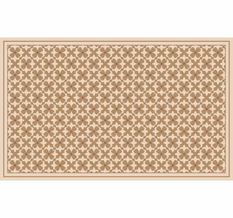 Vintage beige ruutukuvio rullaverho - Tenstickers