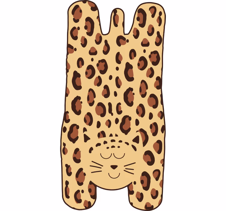 Lasten gepardi beige rullaverho - Tenstickers