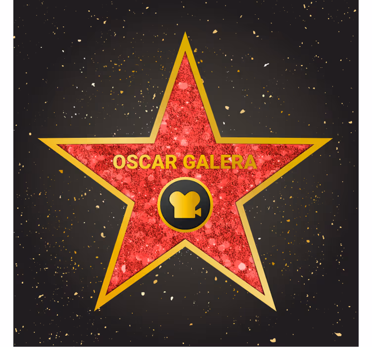 Makuuhuoneen rullaverho räätälöity hollywood-tähti teema - Tenstickers
