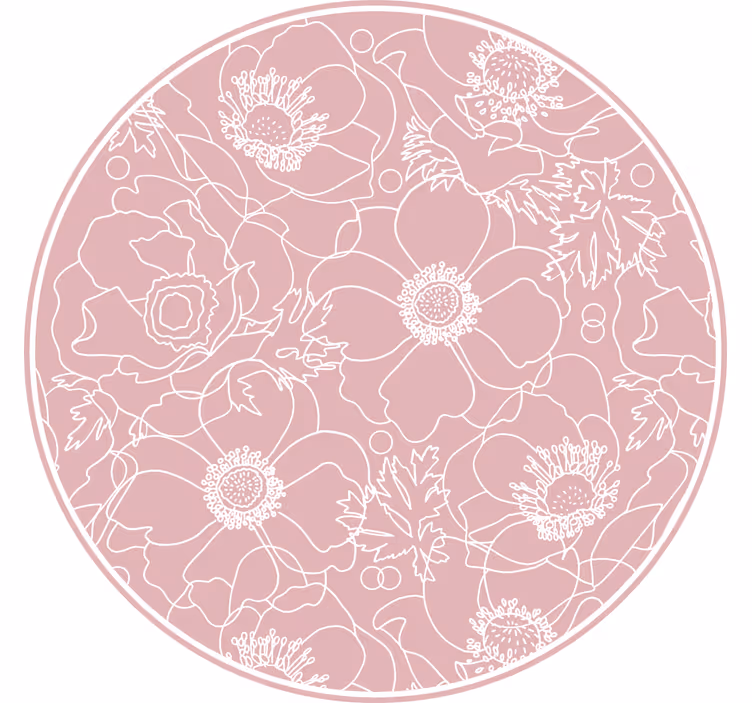 Makuuhuoneen rullaverho elegantti vaaleanpunainen maalaus - Tenstickers