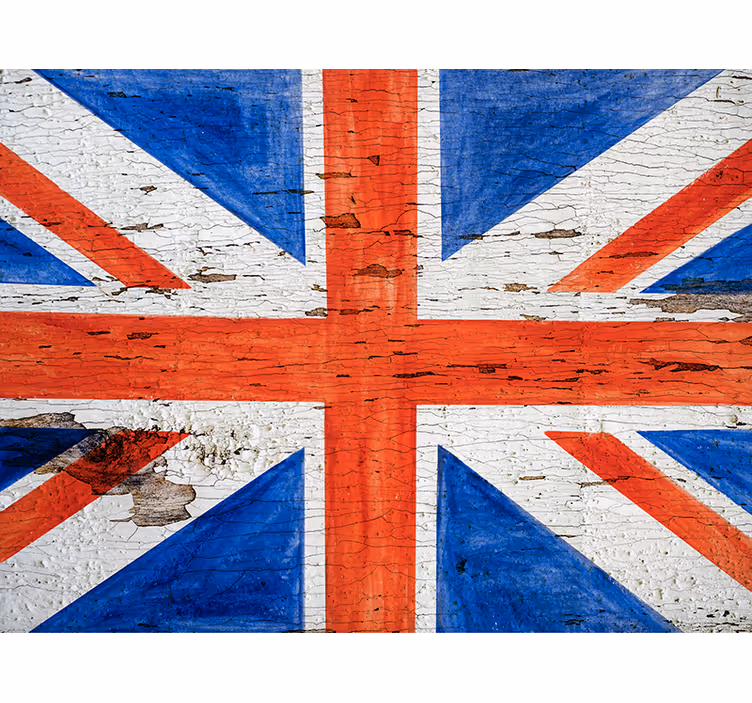 Kaupungin tyyli britannian lippu makuuhuoneen rullaverho - Tenstickers