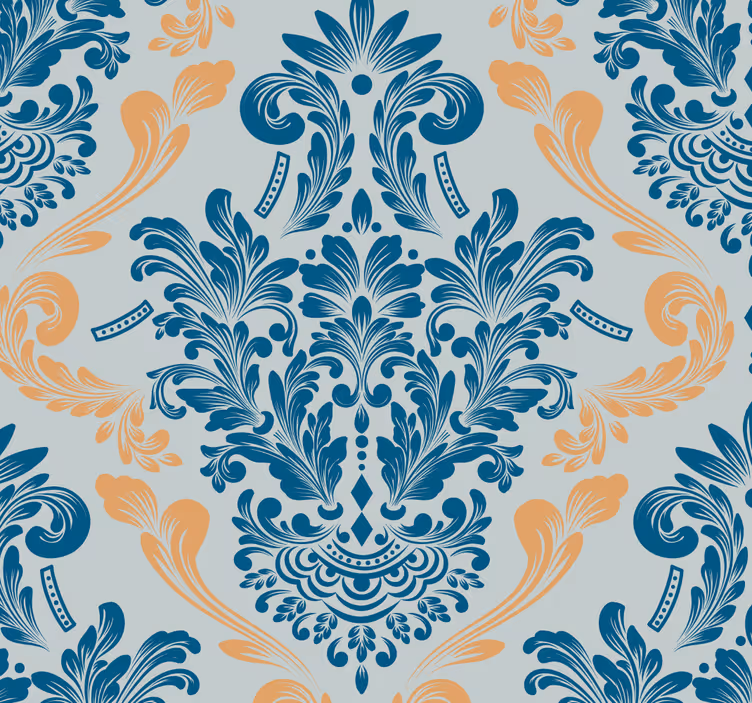 Vintage-rullaverho elegantti koristeellinen muotoilu - Tenstickers