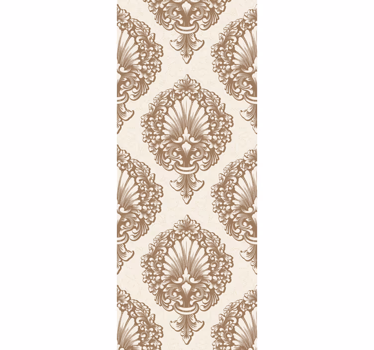 Vintage-rullaverho elegantit kuorikuvioinnit - Tenstickers