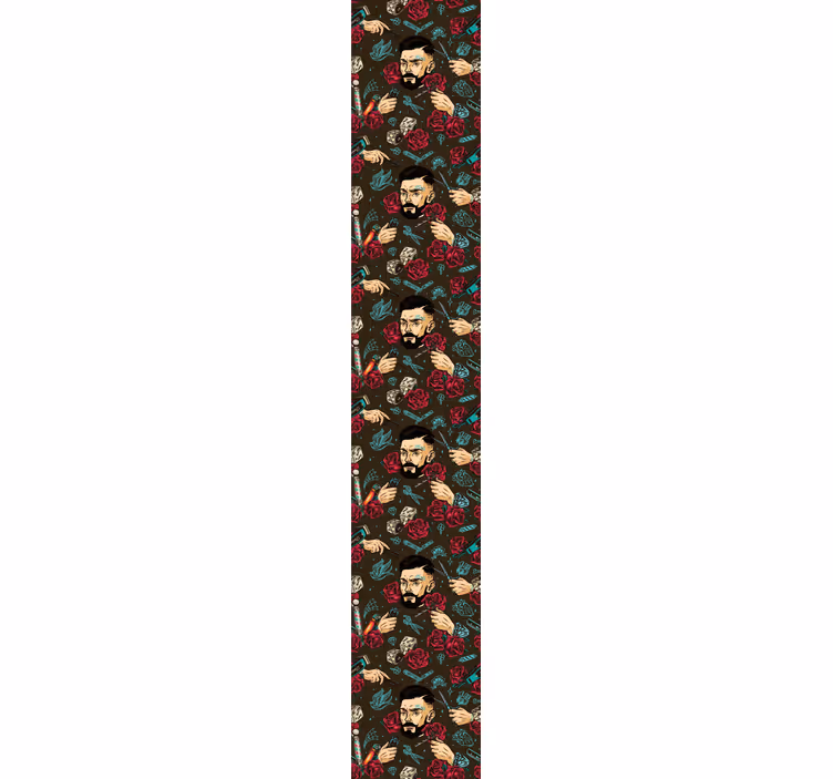 Barbero vintage-rullaverho - Tenstickers