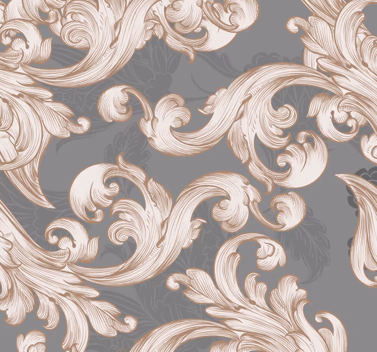 Vintage-rullaverho barokkityylinen eleganssi - Tenstickers