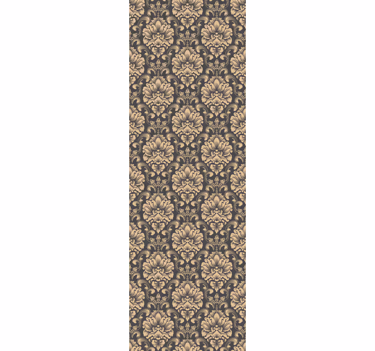 Vintage-rullaverho kultainen barokki design - Tenstickers