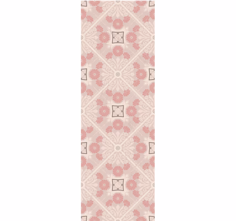 Pastellivintagekuvioinenrullaverho - Tenstickers