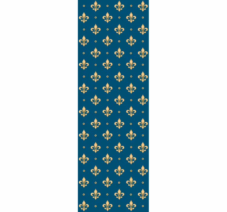 Vintage-rullaverho fleur-de-lis antiikkibarokkikuosi - Tenstickers