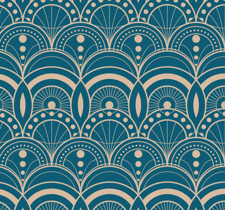 Vintage art déco rullaverho - Tenstickers