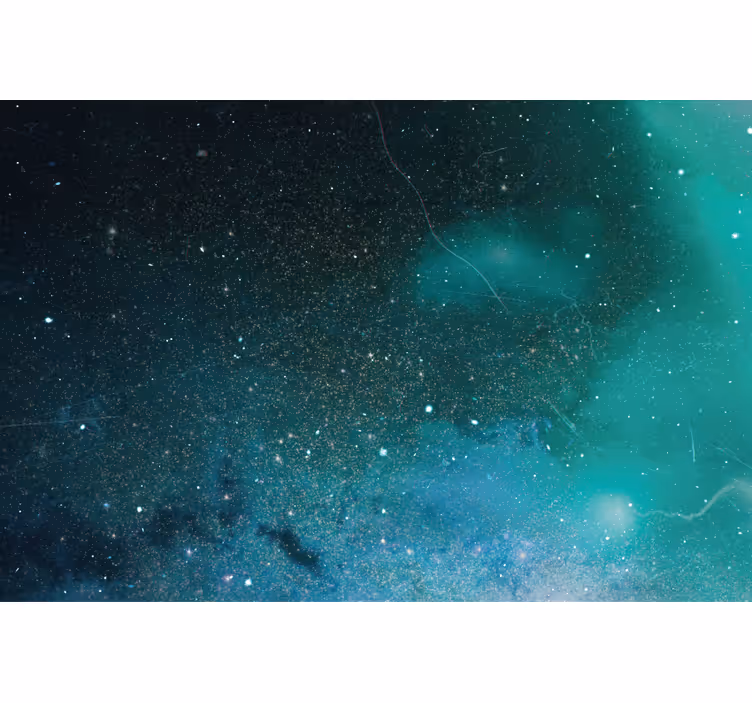 Sininen ja vihreä meteorisateen rullaverho - Tenstickers