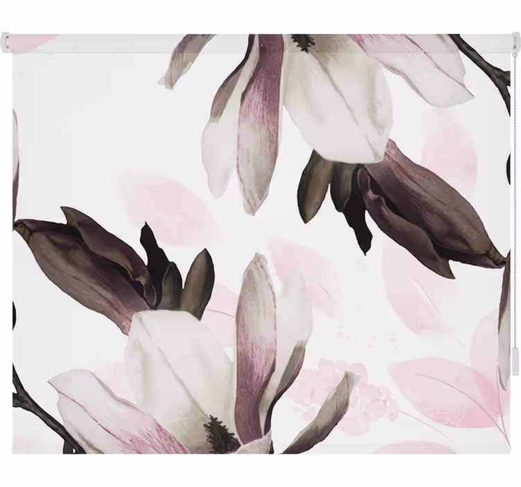 Glamourtyylinen kukkakuosiset rullaverho - Tenstickers