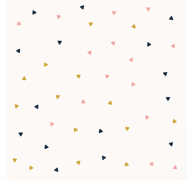 Valkoinen rullaverho minimalistinen pieni kolmio - Tenstickers
