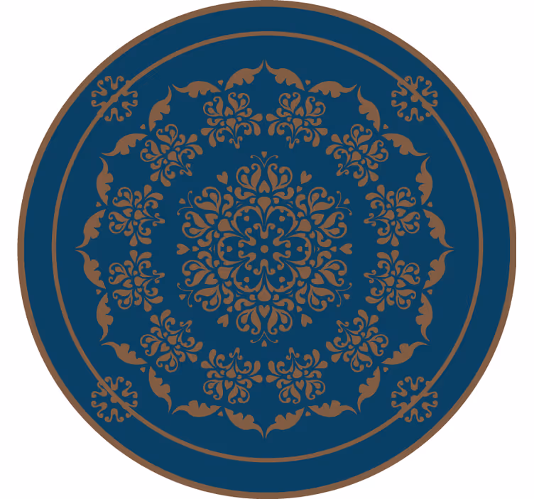 Makuuhuoneen rullaverho suuri vanhanaikainen mandala - Tenstickers