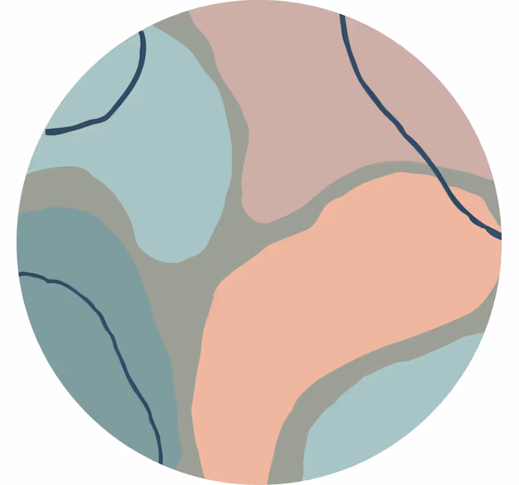 Abstraktit geometriset muodot makuuhuoneen rullaverho - Tenstickers