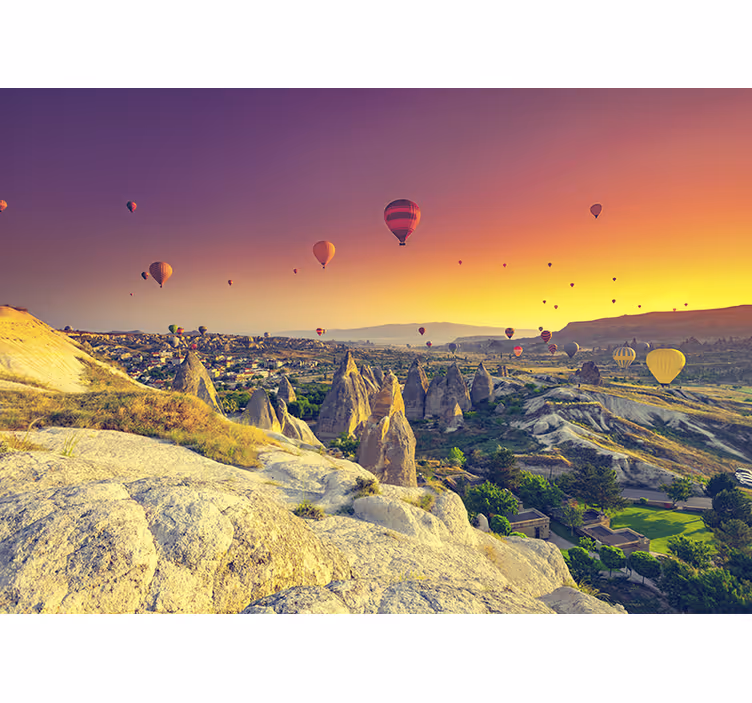 Makuuhuoneen rullaverho kuumailmapallot cappadociassa - Tenstickers