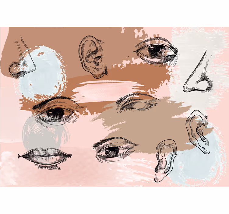 Makuuhuoneen rullaverho kehon yksityiskohtia taiteena - Tenstickers