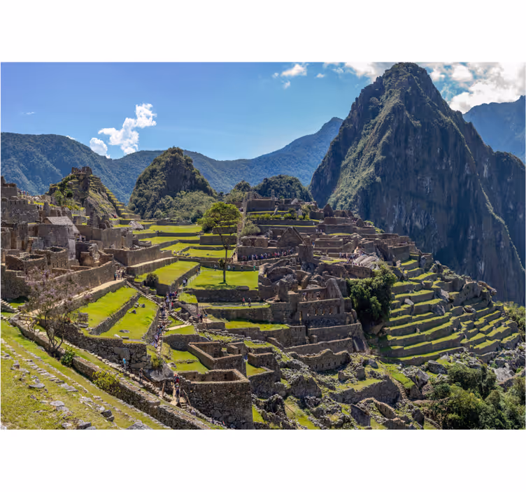 Makuuhuoneen rullaverho machu picchu rauniot - Tenstickers