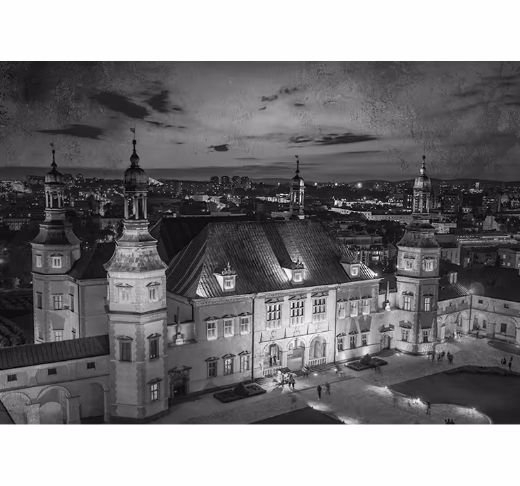 Kielcen yötaivas makuuhuoneen rullaverho - Tenstickers