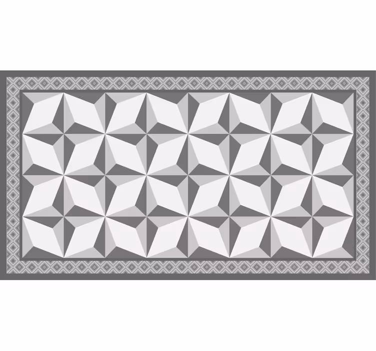 Margot geometrinen kuvio harmaa rullaverho - Tenstickers