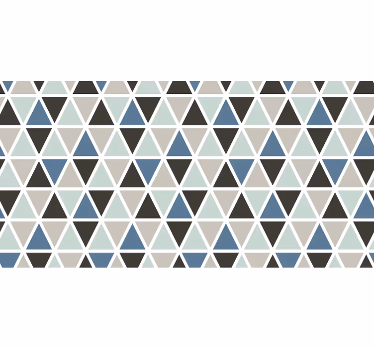 Harmaa rullaverho siniharmaalla geometrisella kuviolla - Tenstickers