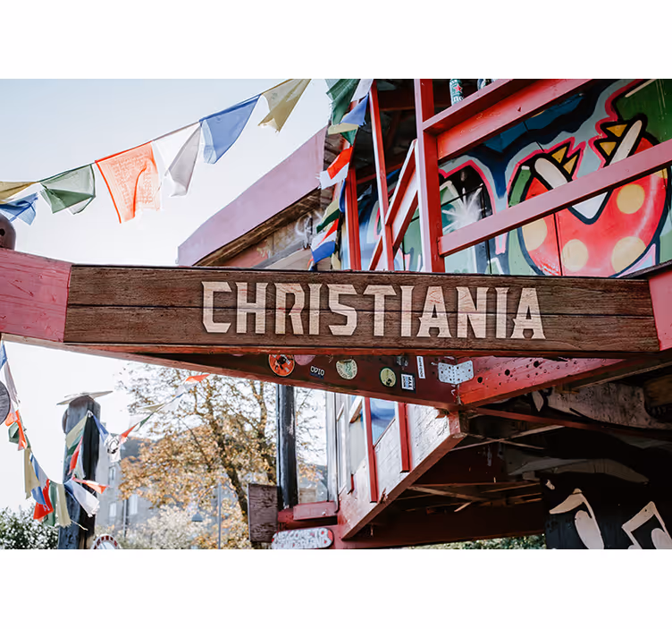 Christianian sisäänkäynnin rullaverho makuuhuoneeseen - Tenstickers