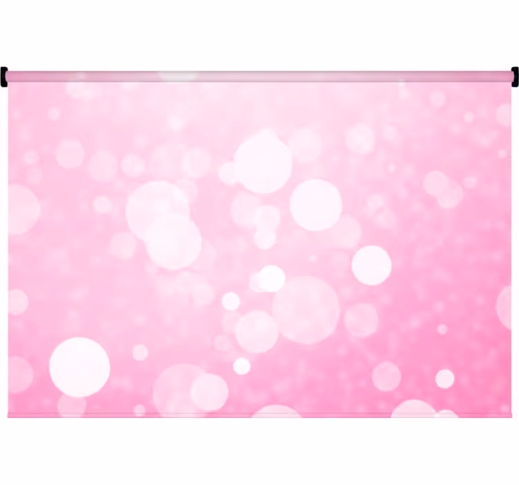 Makuuhuoneen rullaverho vaaleanpunaisilla bokeh-valoilla - Tenstickers