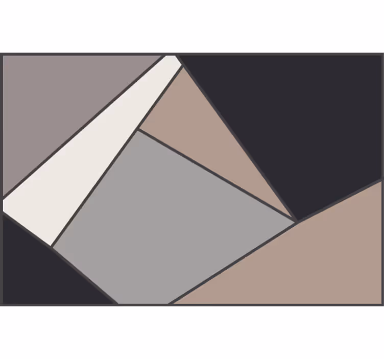 Makuuhuoneen rullaverho geometristä beigepolypropeenia - Tenstickers