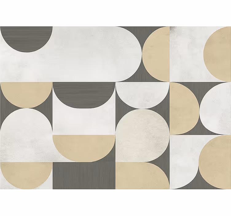 Abstraktit geometriset olohuoneen rullaverhot - Tenstickers