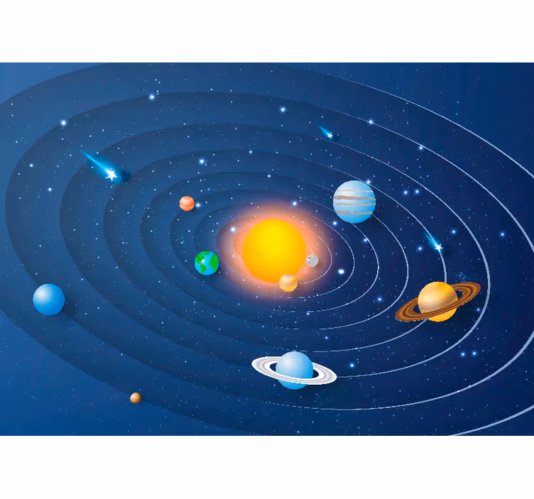 Lapsen rullaverho aurinkokunnan planeetat - Tenstickers