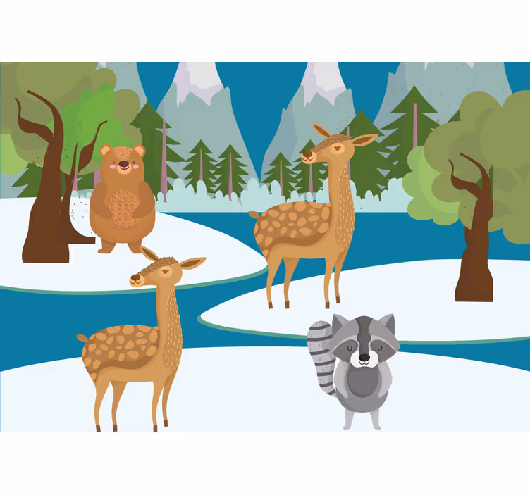 Sininen taivas tähtikuvioilla lapsen rullaverho - Tenstickers