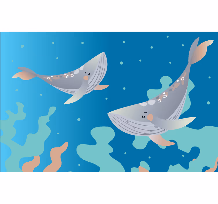 Lapsen rullaverho merieläinaiheella - Tenstickers
