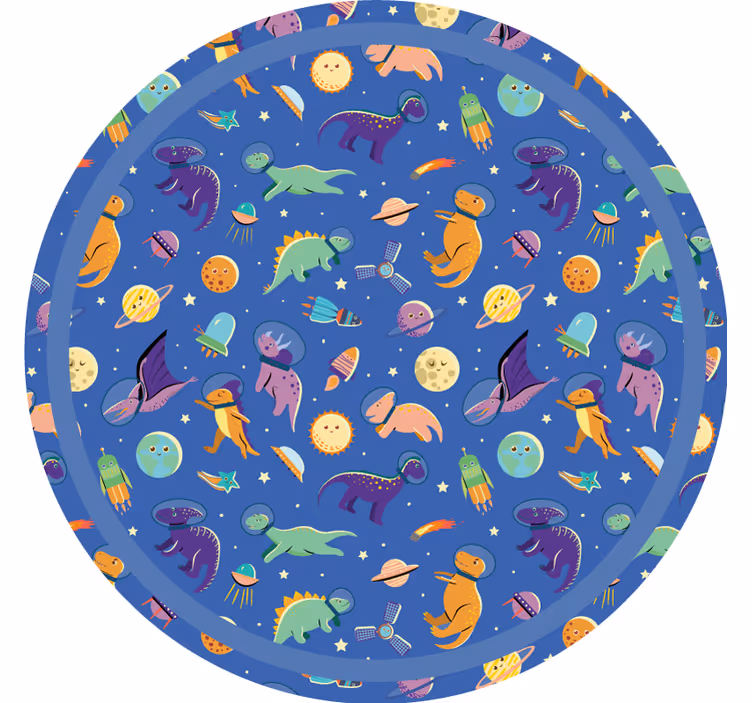 Lapsen rullaverhoavaruudelliset dinosaurukset - Tenstickers