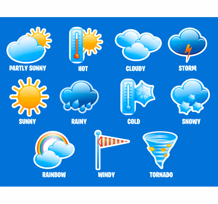 Lapsen säänkestävä rullaverho - Tenstickers