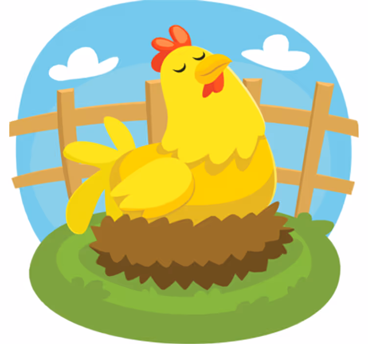 Lapsen rullaverho muniva kana - Tenstickers